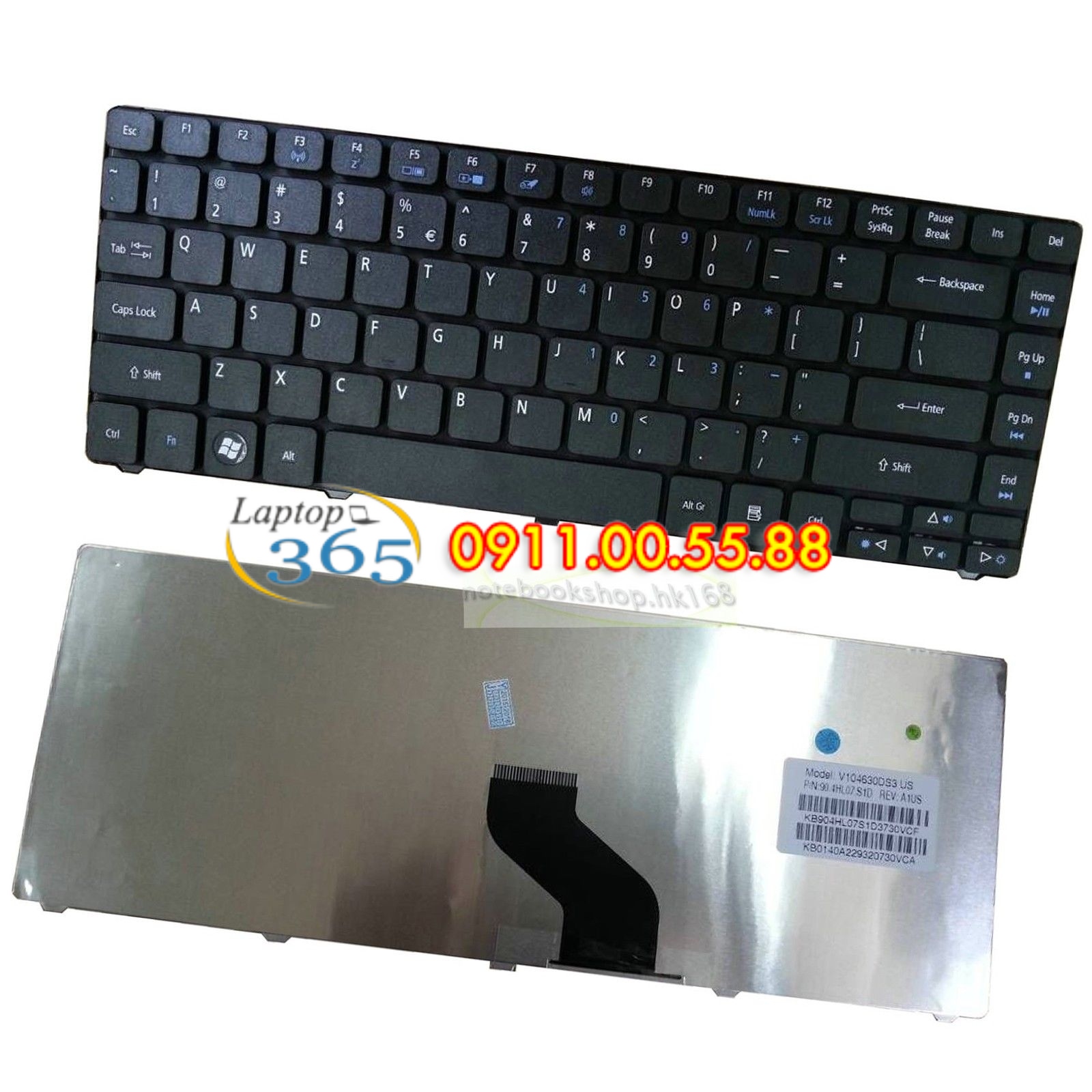 Bàn phím Laptop Acer Aspire 4739 -✅✅✅ Linh kiện 365