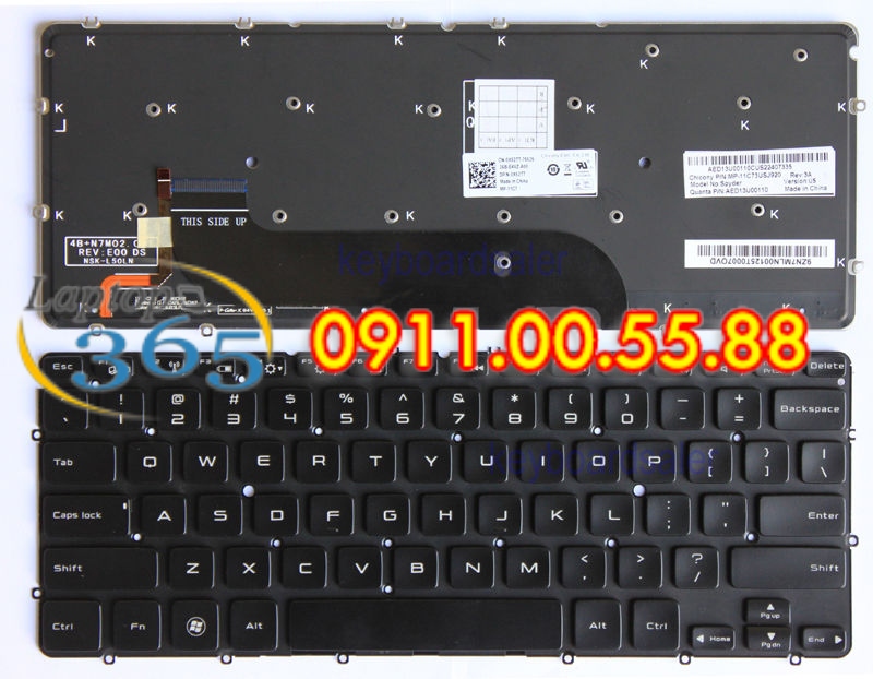 Bàn Phím Laptop Dell XPS Studio 1640 backlit