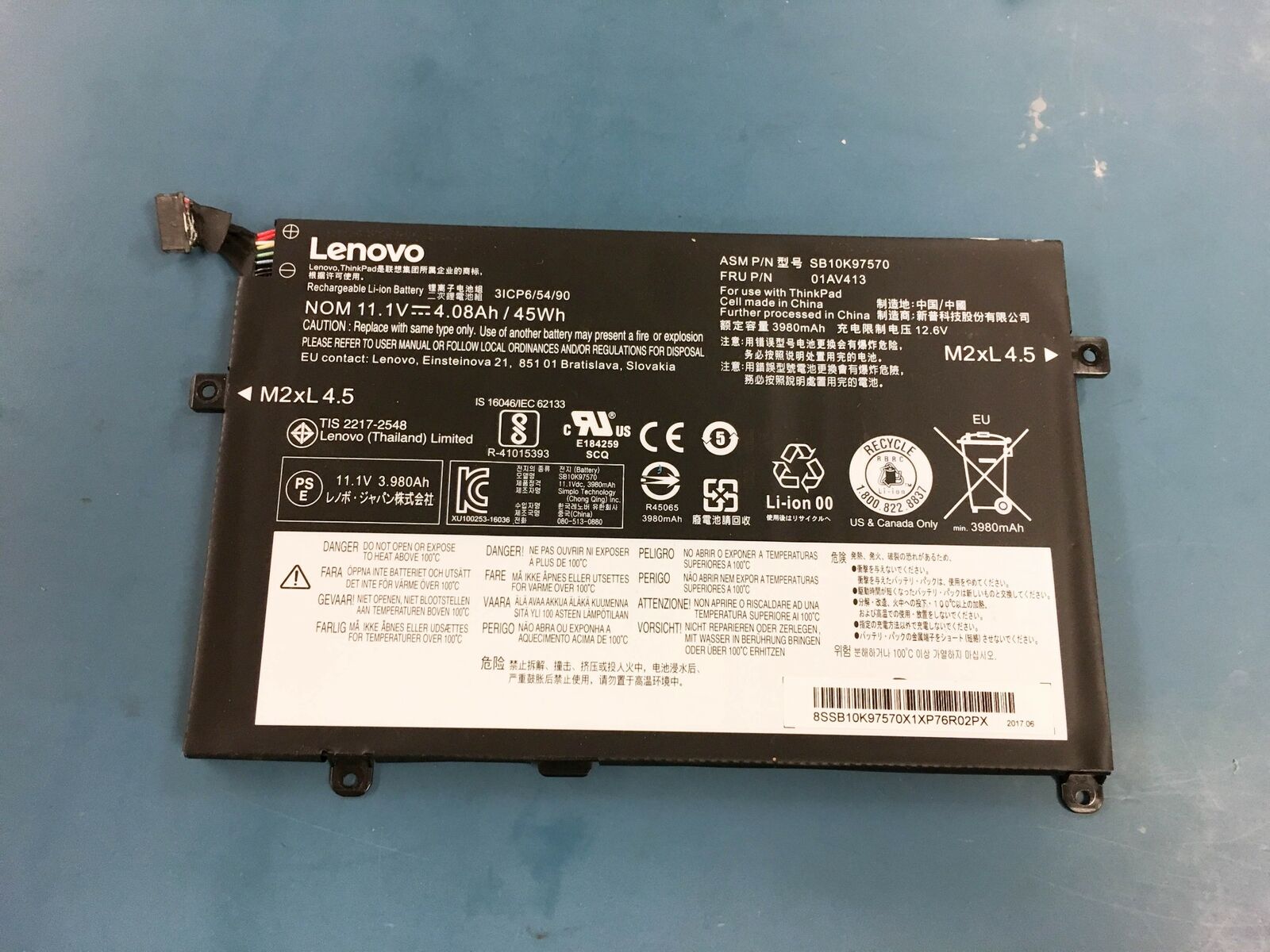 Pin laptop Lenovo Thinkpad L590