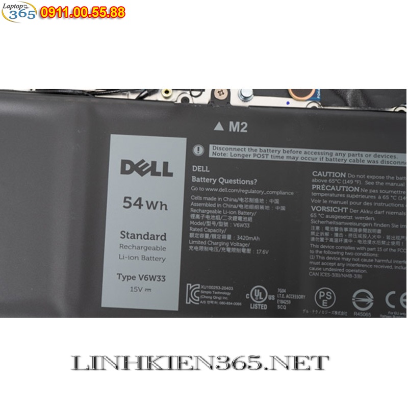 Pin Laptop Dell Latitude 3420 - ✓✓✓ Linh kiện 365
