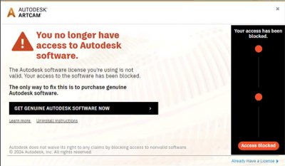 You No Longer Have Access to Autodesk