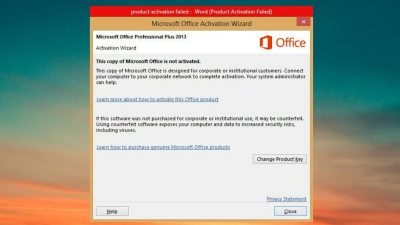 Product Activation Failed